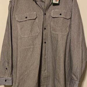 Striped Button-Up Shirt